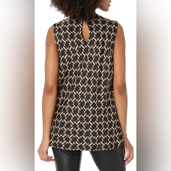 Anne Klein Women's Cowl Neck Sleeveless Blouse XXS - Picture 2 of 5